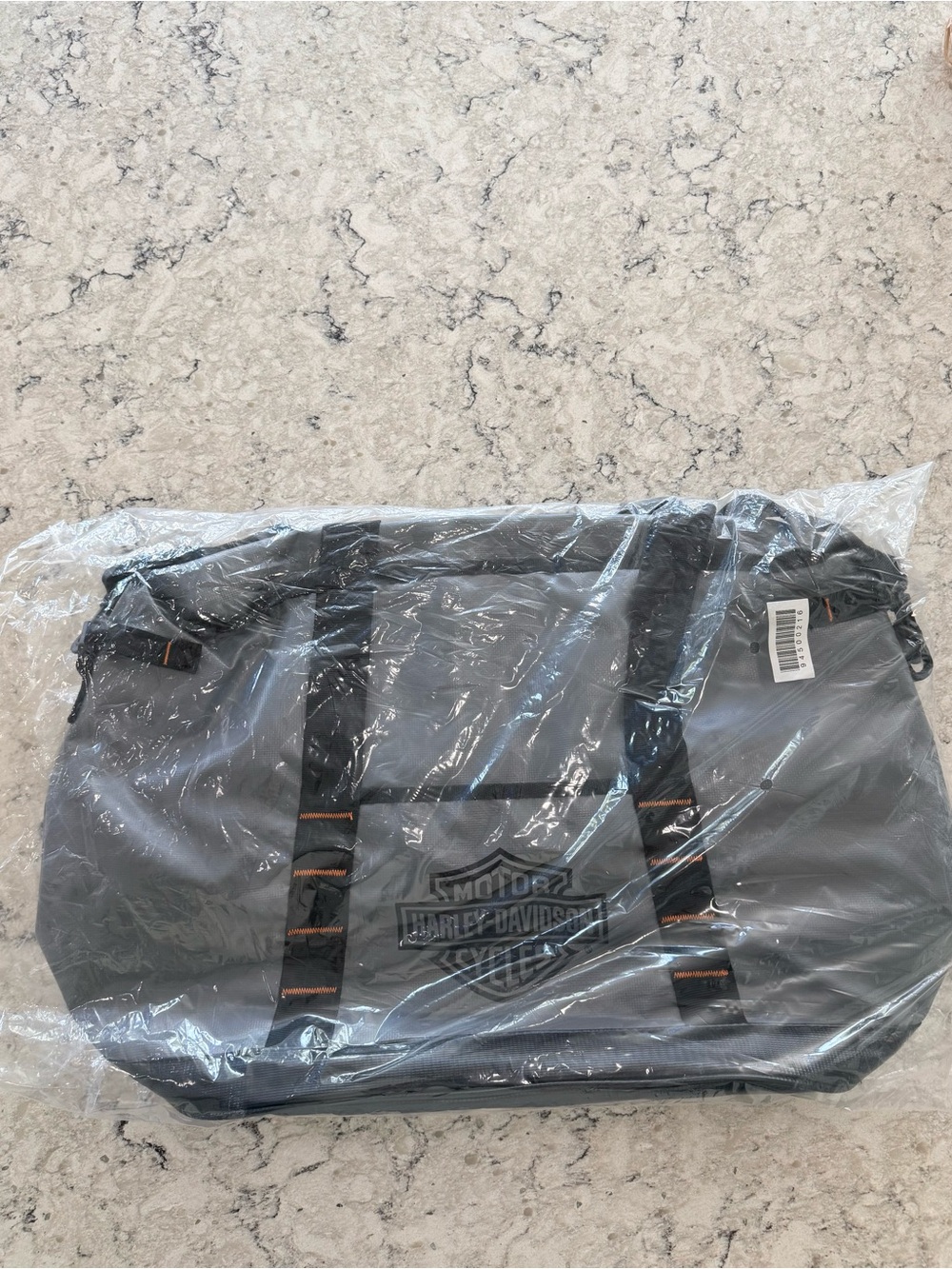 NEW - Harley Davidson Motorcycles Gray Black and Orange Insulated Cooler Bag
